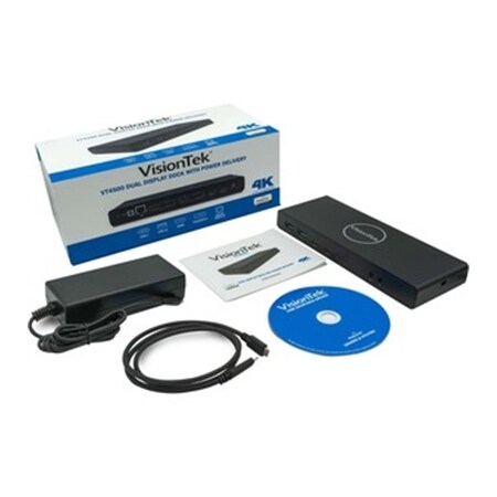 Visiontek VT4500 Dual 4K Dock w Power, 901250 901250